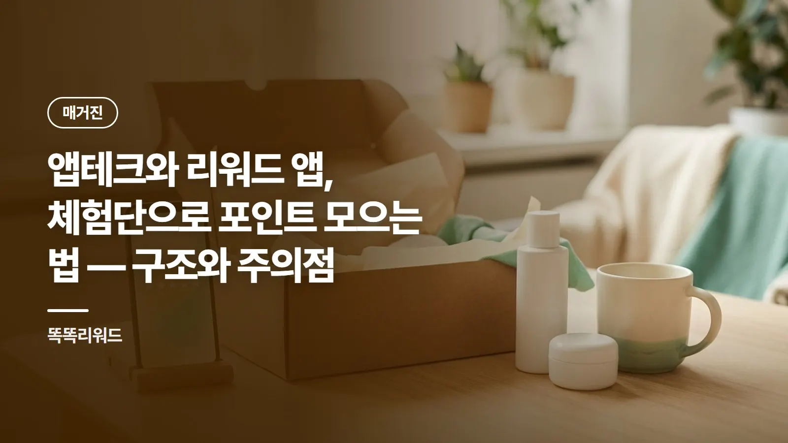 앱테크와 리워드 앱, 체험단으로 포인트 모으는 법 — 구조와 주의점