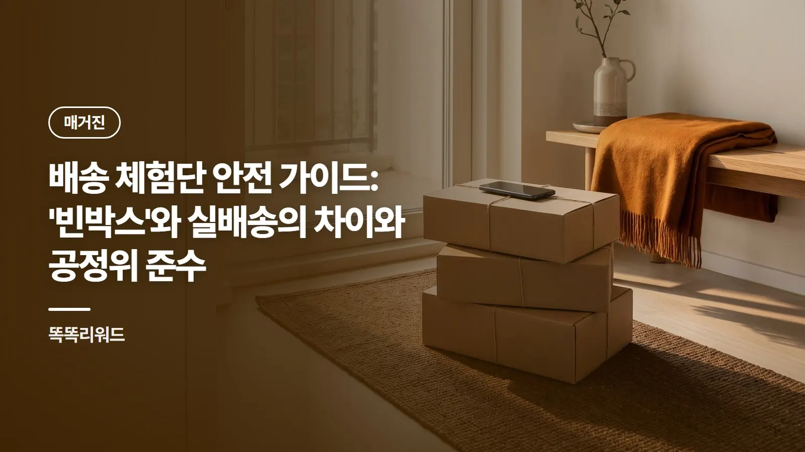 배송 체험단 안전 가이드: '빈박스'와 실배송의 차이와 공정위 준수