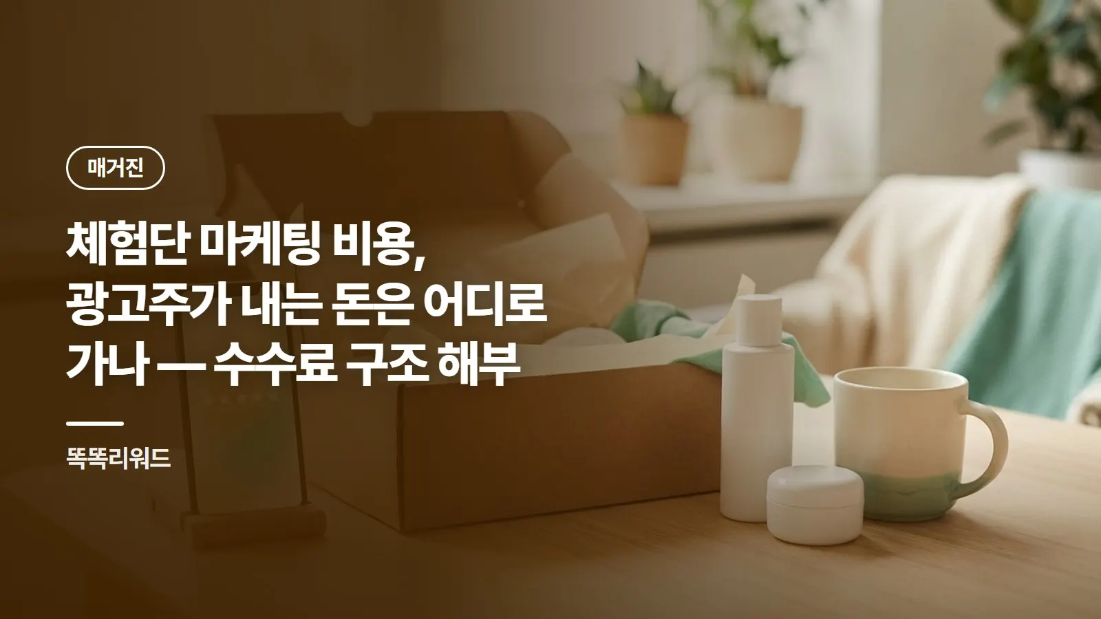체험단 마케팅 비용, 광고주가 내는 돈은 어디로 가나 — 수수료 구조 해부