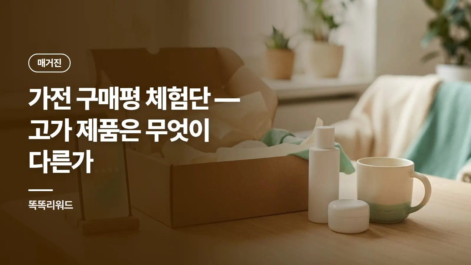 가전 구매평 체험단 — 고가 제품은 무엇이 다른가