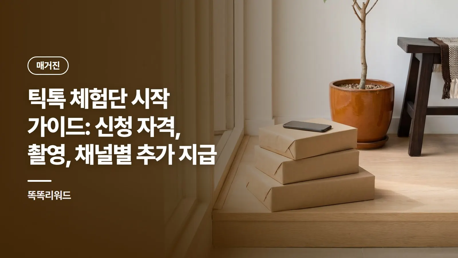 틱톡 체험단 시작 가이드: 신청 자격, 촬영, 채널별 추가 지급